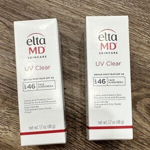 EltaMD UV Clear SPF 46 Face Sunscreen - set of 2 NIB
